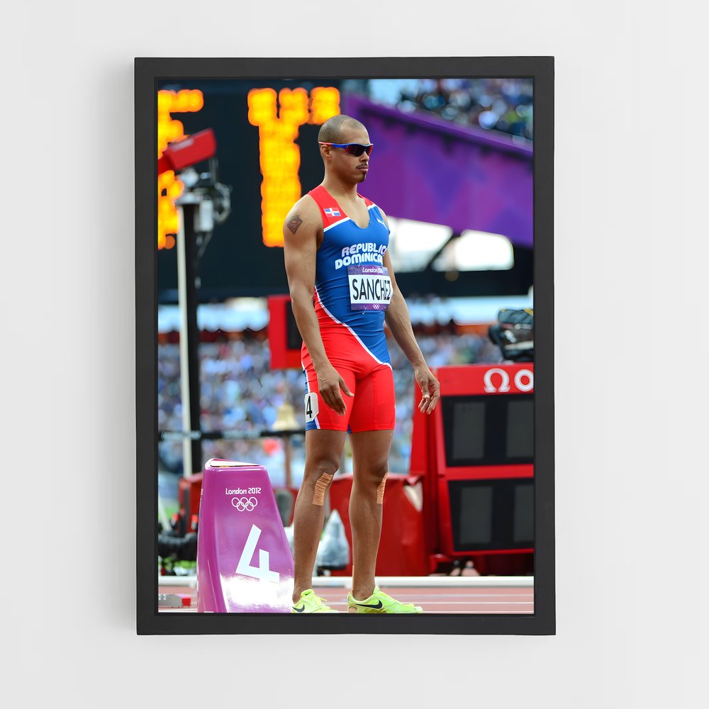 Poster Le Coureur Étoilé – affiche Athlétisme (vue 2)